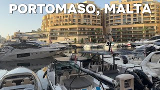 🇲🇹 Malta Morning Walk, Portomaso to Tigné Point
