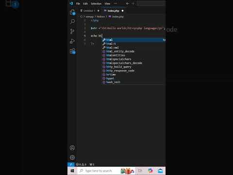 htmlspecialchars() function in php #development #coding #shorts #php
