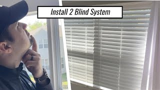 Install Two Blinds Instead of One? - Step by Step w/ Levolor Trim + Go Faux Wood Inside Mount Blinds
