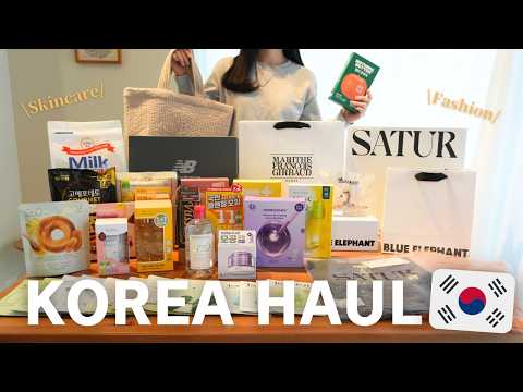 【韓国購入品】お買い物天国！買ったもの全公開✨美容スキンケア＆おしゃれファッション購入品紹介💄