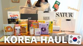 【韓国購入品】お買い物天国！買ったもの全公開✨美容スキンケア＆おしゃれファッション購入品紹介💄