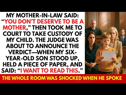 My Mother In Law Tried To Take My Son — Until He Spoke In Court And Shocked The Entire Room