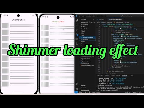 How to create Shimmer loading effect for your app or website in Flutter?