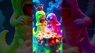 Haunted Gummy Worm Fight Club #horror #scary #ghost #ai
