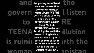 #equalrightsforeverycitizen #lafires #stoppullution #govermentlisten #ukrainewar