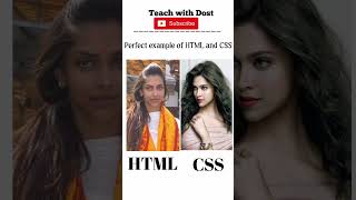 Difference between HTML and CSS. #bca #coding #css #growth #htmlshorts #htmltutorial #viral