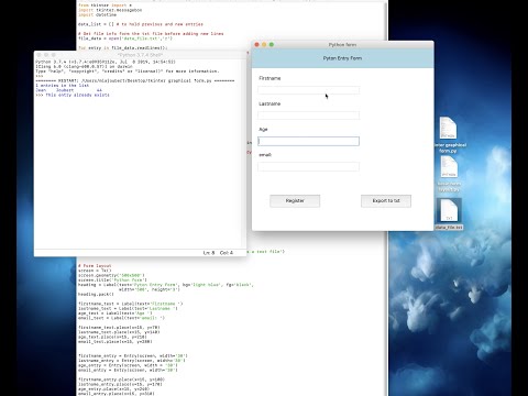 Simple GUI application using python and tkinter that imports from and exports to txt file.
