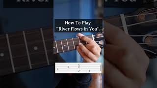 🌊 How To Play "River Flows In You" #Shorts - Fingerstyle Ukulele Tutorial