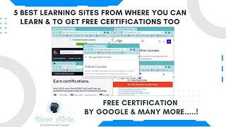5 BEST FREE LEARNING SITES FOR ENGINEERS & GET FREE CERTIFICATION