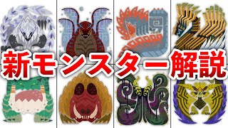【モンハンワイルズ】ワイルズ産新モンスター16体の生態生態
