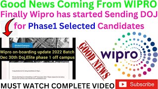 Wipro Sending Onboarding Mail for those who Got Offer letter in Jan || Good News Coming from Wipro