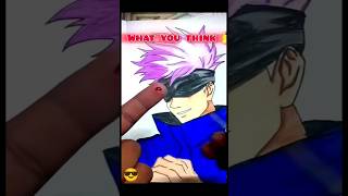 Gojo drawing with my blood art 🩸 #gojo​ #gbtart​ #animeart​ #bloodart​ #ytshots​
