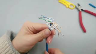 Keystone Jack Module Rj45 Cat5e/cat6 Rj45 Network Module Connector