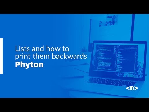 Python - Lists and how to print them backwards