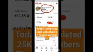 25K Subscribers Completed #trendingshorts #livesubscribercounts #subscribers