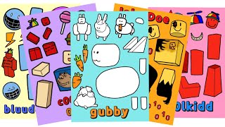 🌈diy sticker🌈Roblox forsaken diysticker 로블록스 포세이큰 종이 스티커 #sticker  #forsaken