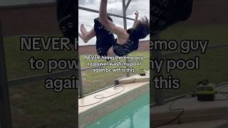 NEVER hire the EMO guy to power wash your pool #ptv #vicfuentes #kellinquinn #emo