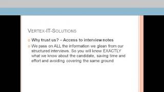Oracle Professional Jobs, Oracle Jobs, IT recruitment agencies - Vertex-IT-Solutions