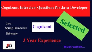 Cognizant Interview questions | Java | Spring framework | Hibernate | Selected #Cognizantinterview