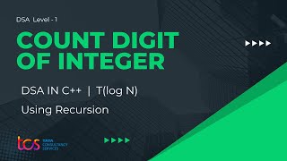 Count digits in a number using Recursion | DSA #C++ | HINDI