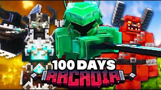 100 days of ARCADIA RPG Minecraft [FULL MOVIE]