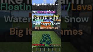 5 Illegals :0 #shorts #minecraft #virisrj #itsmejames #silentwisperer #minecraftguide