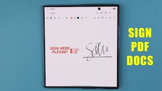 How To Sign PDF Documents on Samsung Galaxy Z Fold 7 (without S-Pen)