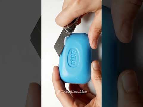 Satisfying Soap Cutting with Paper Cutter | ASMR Relaxing Sounds #shorts #asmr