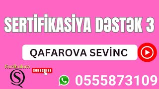 Sertifikasiya-Dəstək 3|Ödənişsiz dərs #sertifikasiya #müsahibə #miq #təhsil#ictimai #kurikulum