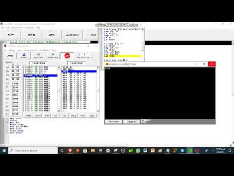 READ TEXT AND display alphabetic characters in 8086 IMPORTANT QUESTION