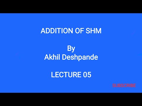Lecture 05 | Addition of SHM