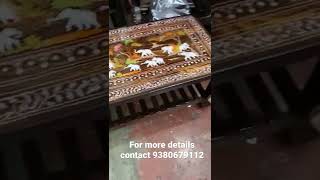 Wooden table or teapoy or inlay table