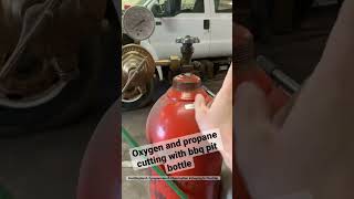Budget cutting torch #propane #cuttingtorch #oxygen #fabrication #carport #budget