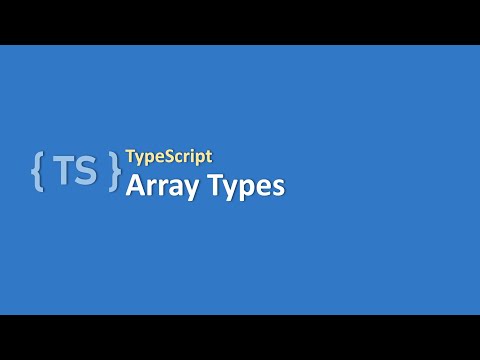 TypeScript | #6 TypeScript Array Types | Step by Step Tutorial for TypeScript