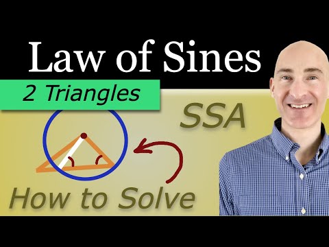 How to Easily Setup and Solve 2 Triangles in the SSA Ambiguous Case