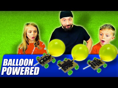 Dad & Kids' Adventure: Building a Balloon Powered Car!