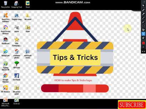 How to make Tips & Tricks logo in Microsoft word.