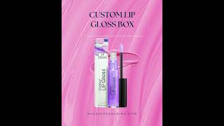Custom Lip gloss boxes |Glossy packaging  #shorts #cardboardboxes #gift #customboxes #packagingboxes