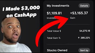 How I Made $3,000 Investing On CashApp | Investing on CashApp | How to Buy Stocks on CashApp