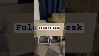 buy a folding desk to save space! #foldingdesign #spacesaving #househack #spacesavingfurniture