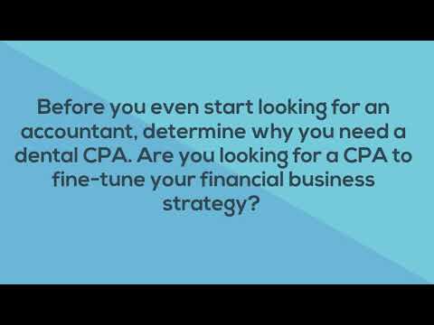 Dental CPAs | What to Look for in a Dental CPA