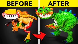 🎹➡️🦖 Transforming PINOSAURUS: From Piano to DINO in Minutes! 😱🔥