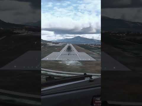 Dangerous landing in Samos island #shorts