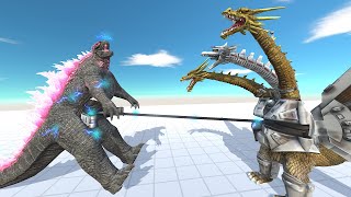 Evolution of Godzilla fight against Mecha-King Ghidorah with new electric weapon