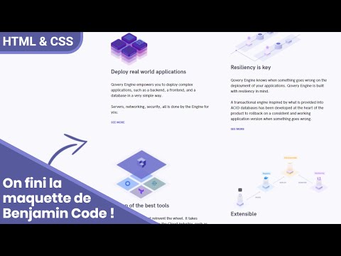 La Fin de la Maquette de Benjamin Code Entièrement Responsive | Partie 5 | HTML & CSS