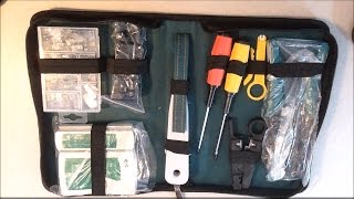 MTC Tools - Network Tool Kit, Cable Tester, Crimper & Stripper Set Review