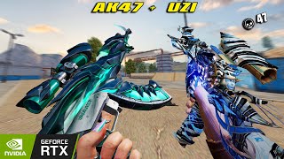 AK47 HELLBOUND + UZI STAR CHASER 47 KILL RANDOM SQUAD BLOOD STRIKE 2 MATCH MAX GRAPHIC