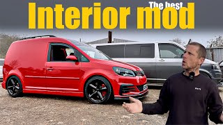 Vw caddy interior mod I’ve been putting off {super happy}