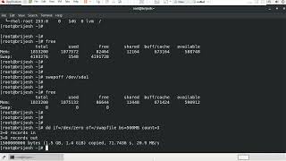 how to create swapfile in linux #linuxlover #redhat
