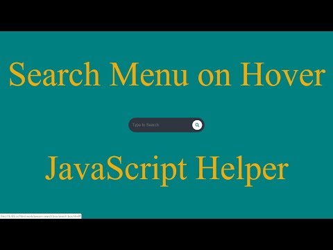 Search Box Open On Hover Effect | HTML CSS